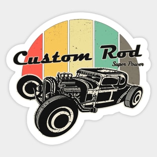 Hot Custom Rod Classic Car Sticker